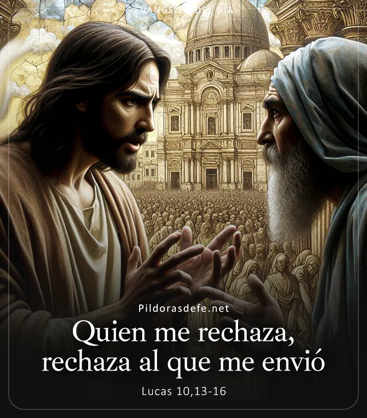 Evangelio de hoy, Lucas 10,13-16: Quien me rechaza, rechaza al que me envió