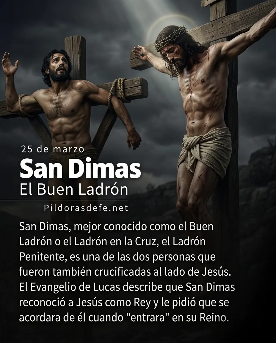 San Dimas, el Buen Ladrón que Cristo se llevó al Cielo