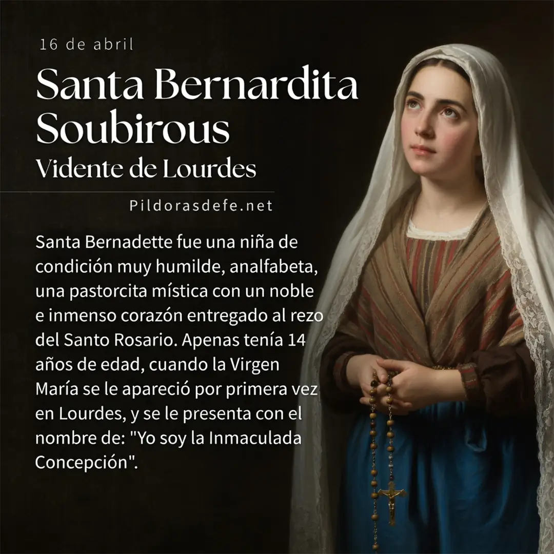 Santa Bernardita Soubirous, Vidente de Lourdes, Biografía