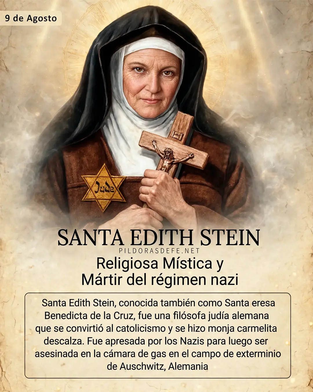 Santa Edith Stein, Benedicta de la Cruz