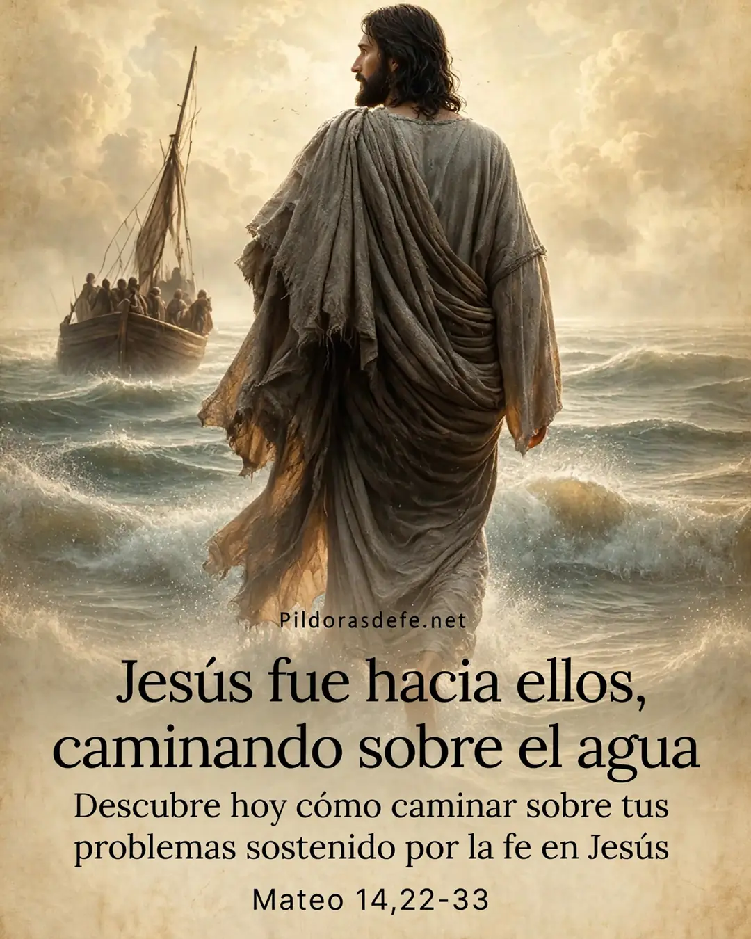 Santo Evangelio del dia Domingo Mateo 14 22 33 Evangelio de hoy Domingo, Mateo 14,22-33: Jesús fue hacia ellos, caminando sobre el agua