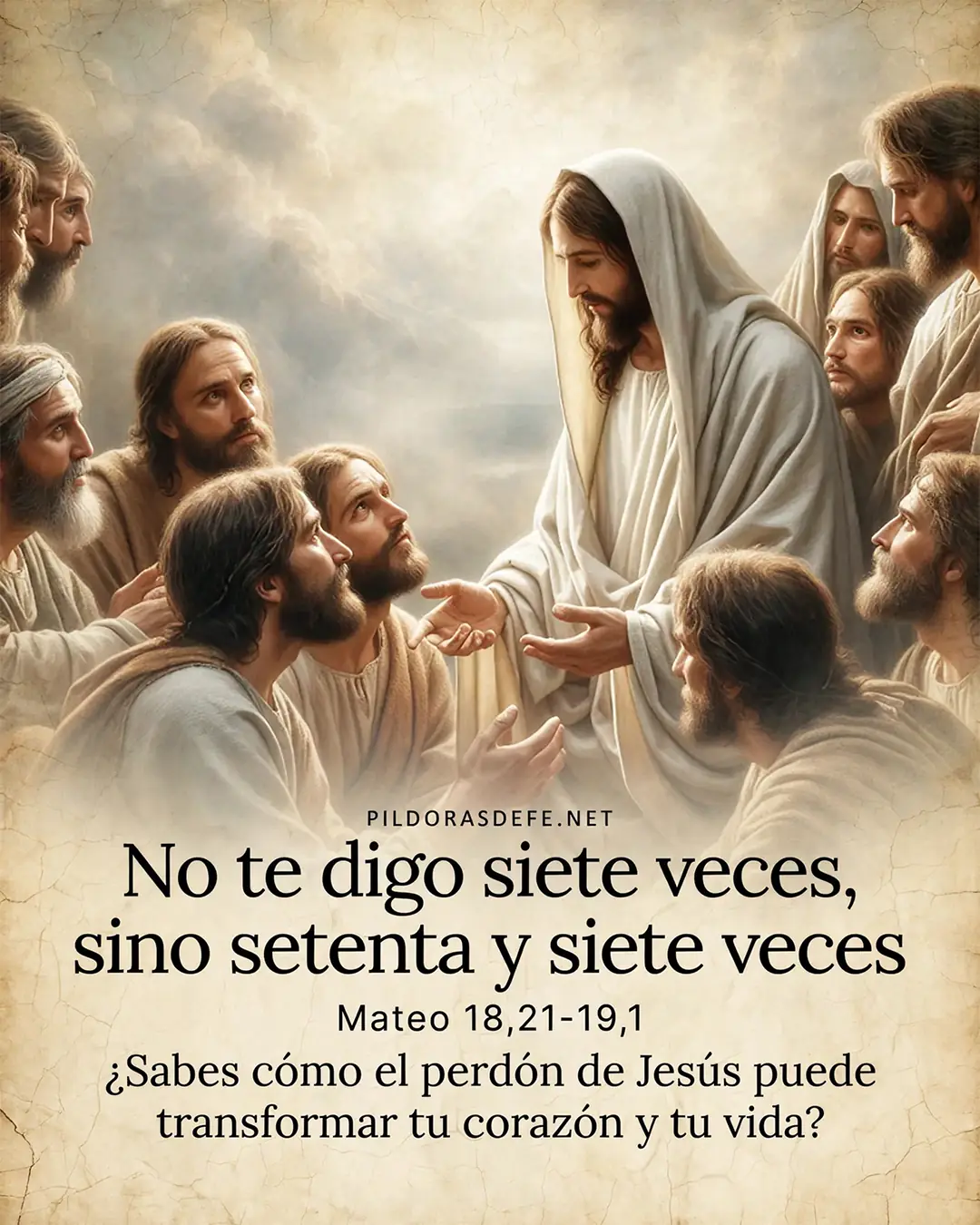 Santo Evangelio del dia Jueves Mateo 18 21 19 1 Santo Evangelio del día Jueves, Mateo 18,21-19,1: No te digo siete veces, sino setenta y siete veces