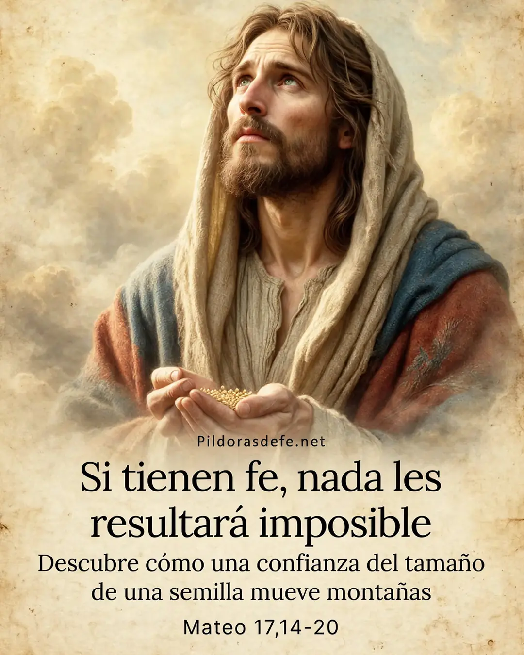 Santo Evangelio dl dia Sabado Mateo 17 14 20 Evangelio de hoy Sábado, Mateo 17,14-20: Si tienen fe, nada les resultará imposible
