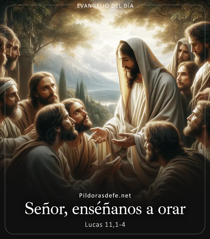 Evangelio de hoy, Lucas 11,1-4: Señor, enséñanos a orar el Padre nuestro