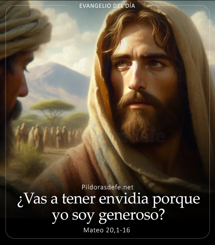 Evangelio de hoy, Mateo 20,1-16: as a tener envidia porque yo soy generoso?