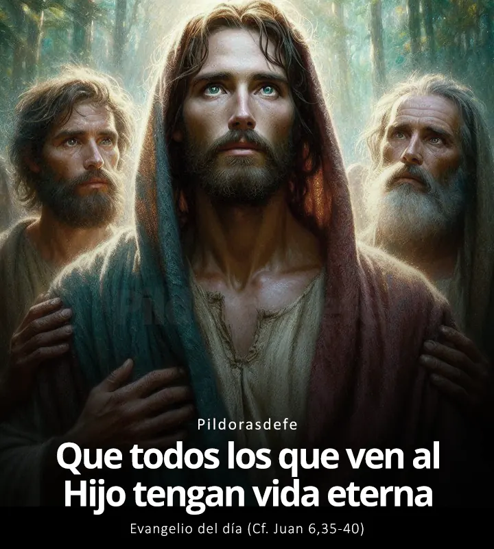 Evangelio de hoy Juan 6,35-40: Que todos los que vean al Hijo tengan vida eterna