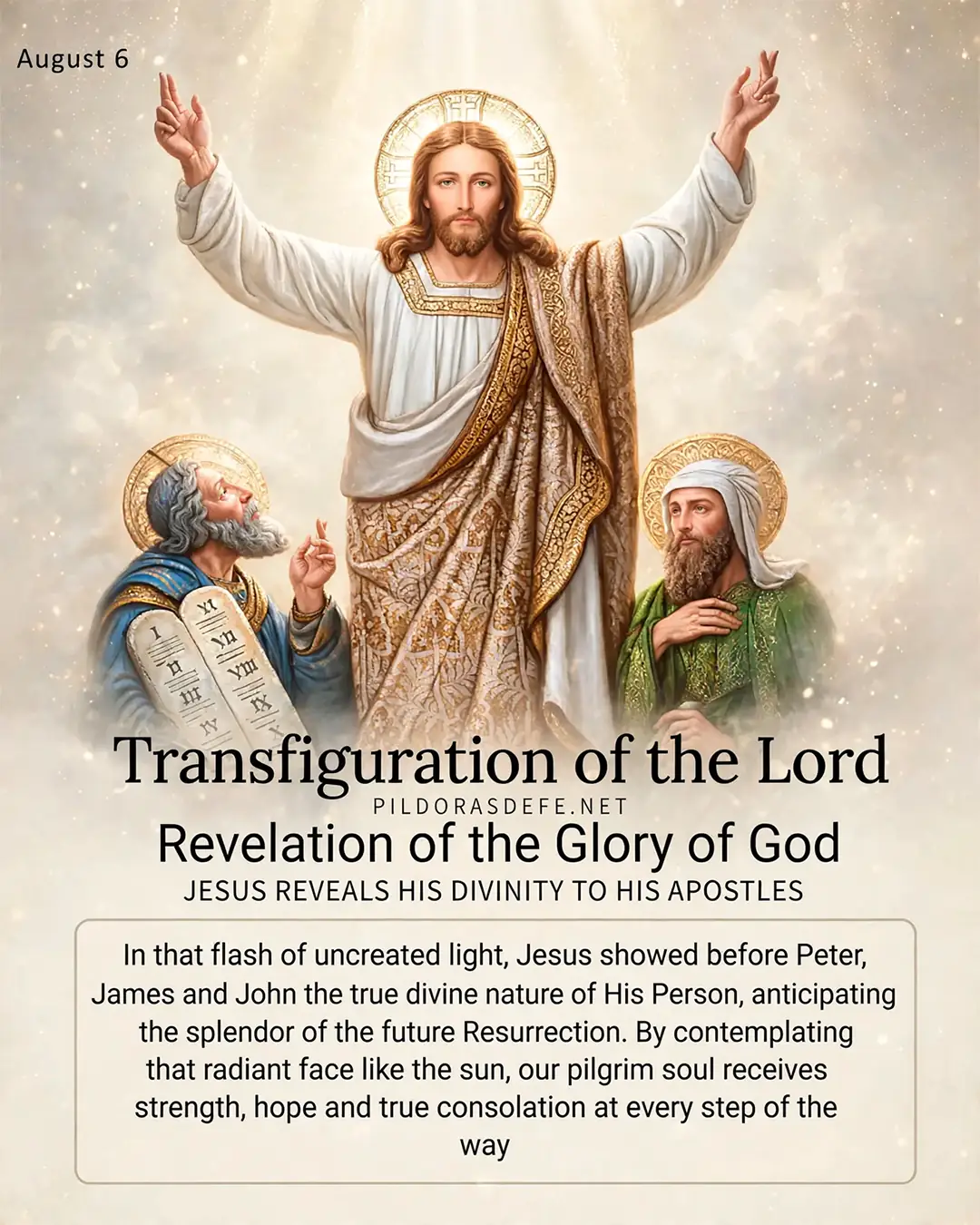 Transfiguration of the Lord Feast Mount Tabor glory Transfiguration of the Lord, Feast: Mount Tabor glory