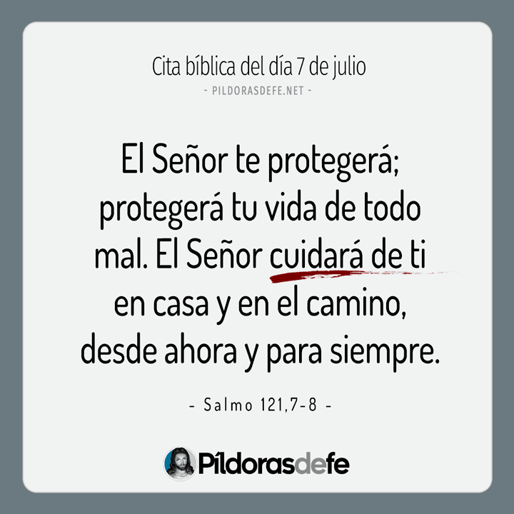 Cita bíblica del día 7 de julio para la meditación con la oración diaria