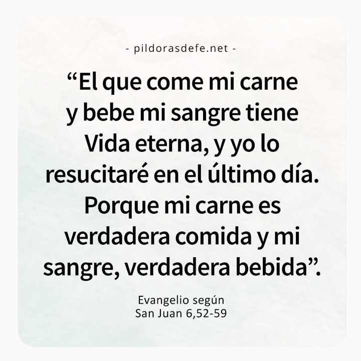 evangelio de hoy juan 6 52 59