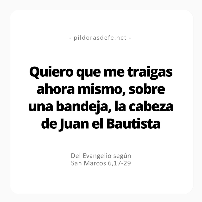 Evangelio de hoy martes Lecturas de hoy 29 de agosto, 2023