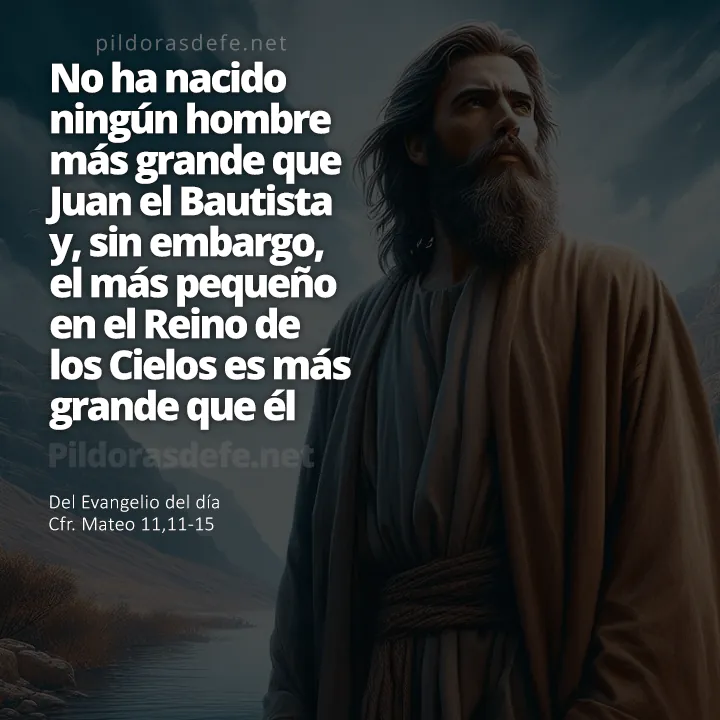 Evangelio de hoy (Mateo 11,11-15): No ha nacido hombre más grande que Juan el Bautista