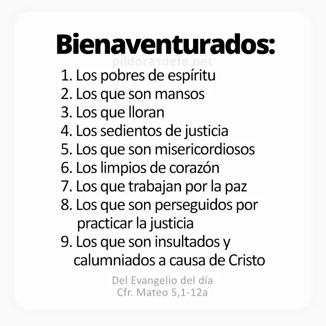 Evangelio de hoy miércoles Lecturas de hoy 1 de noviembre, 2023