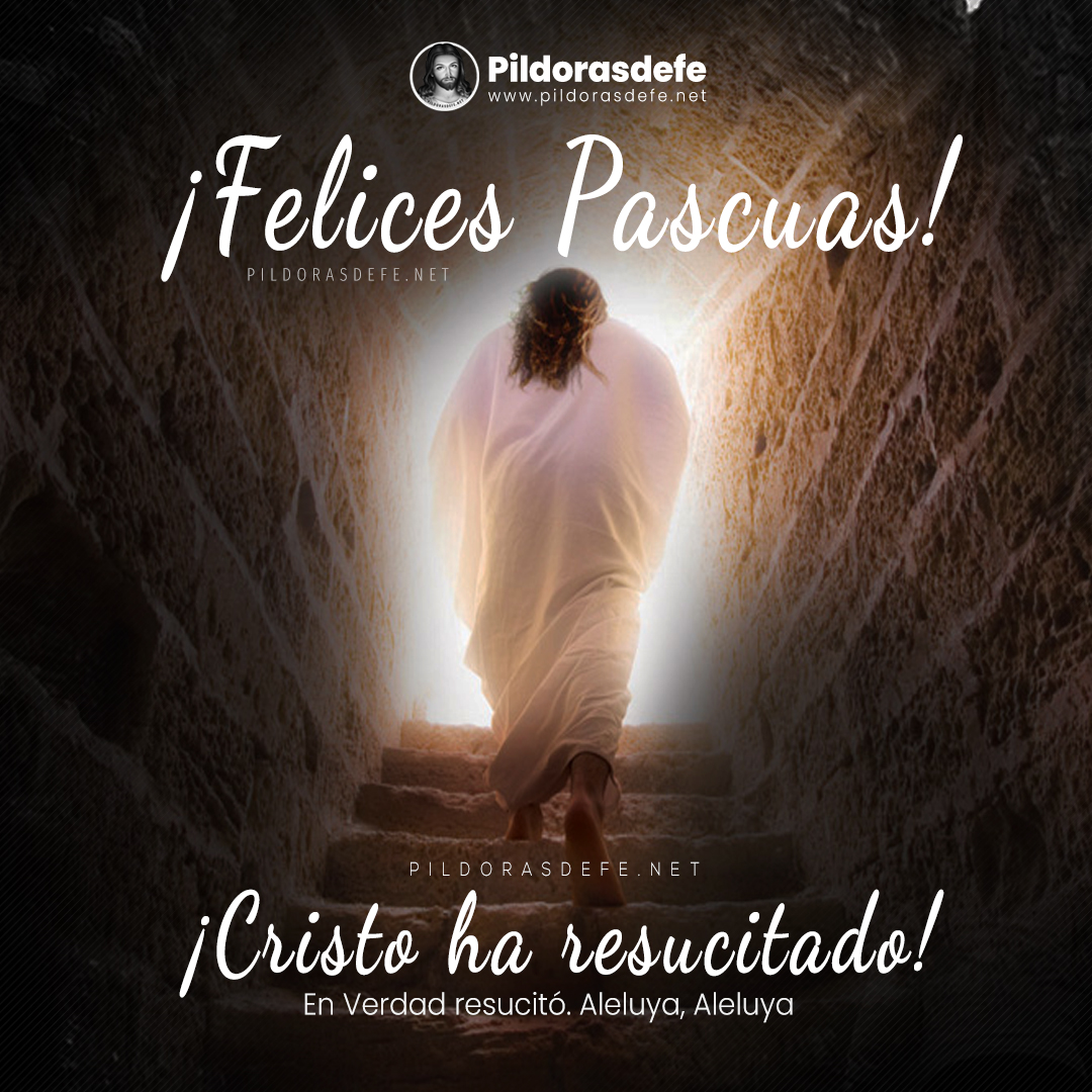 Feliz Pascua de Resurrección. Cristo vive ¡Aleluya, aleluya! Feliz Pascua de Resurrección. Cristo vive ¡Aleluya, aleluya!