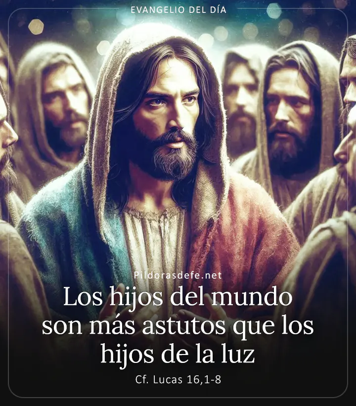 Evangelio de hoy, Lucas 16,1-8: Los hijos del mundo son más astutos que los hijos de la luz