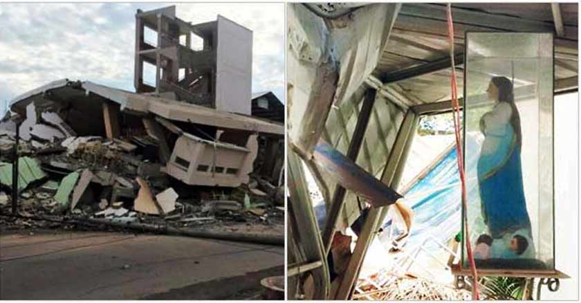 Imagen de la Virgen María permanece intacta en terremoto en Ecuador