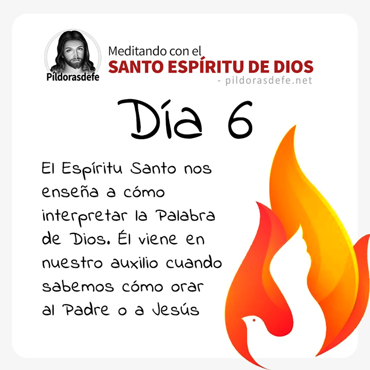 Meditación para el día 6 de la Novena al Espíritu Santo (Pentecostés)