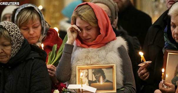 familiares lloran ataque bomba rusia