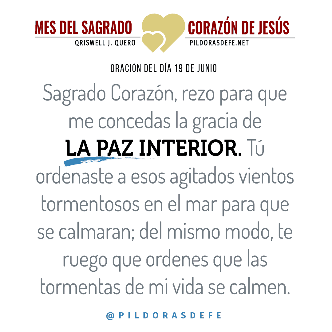 Oración para el día 19 de junio al Sagrado Corazón de Jesús
