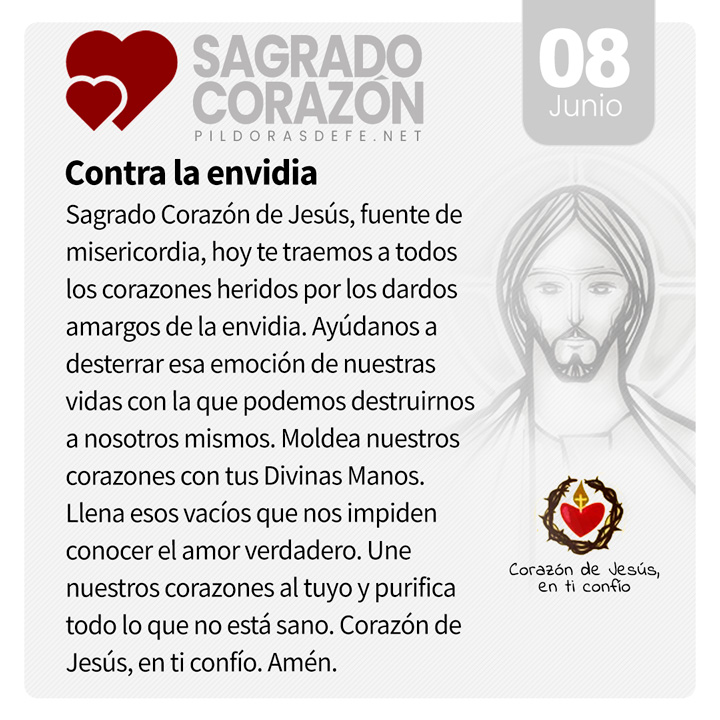 Oración al Corazón de Jesús para el día 8 de junio, mes del Sagrado Corazón