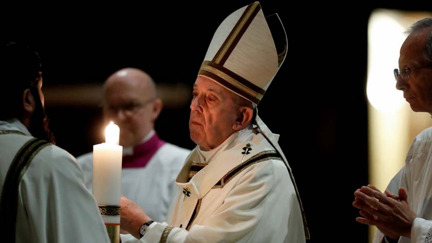 Papa Francisco Cirio Pascual Vigilia de pascua