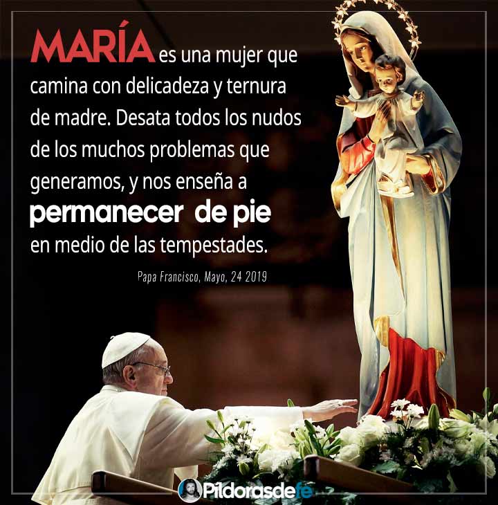 Papa Francisco sobre la Virgen Maria Permanecer de pie