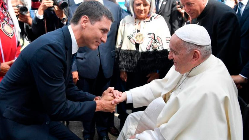 El Saludo del Santo Padre Francisco a Justin Trudeau, primer Ministro de Canadá