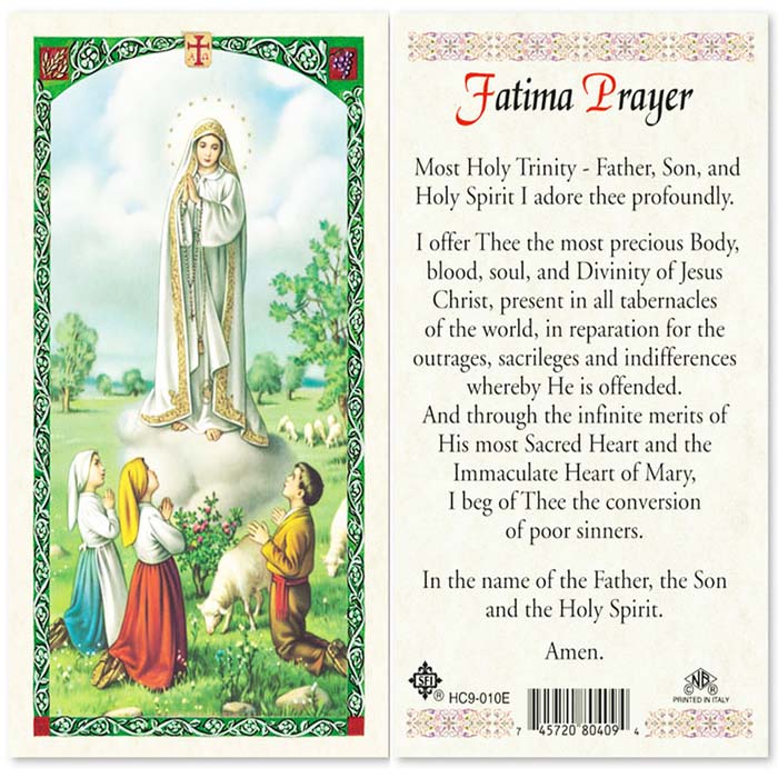 Prayer to Our lady of Fatima