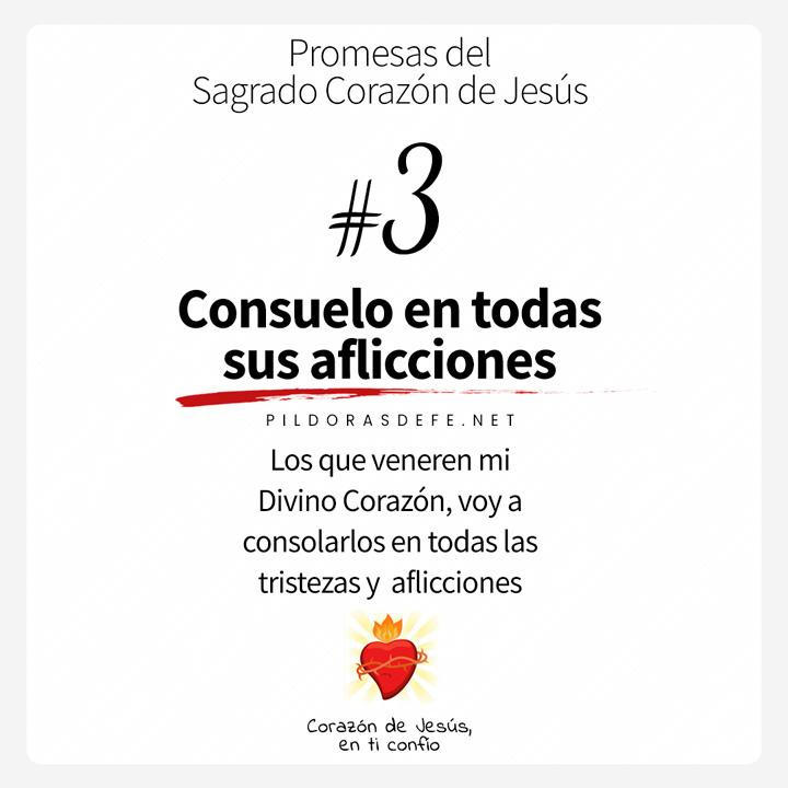 Las 12 promesas del Sagrado Corazón de Jesús (Promesa #3)