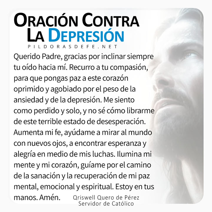 Oración contra la depresión y la ansiedad