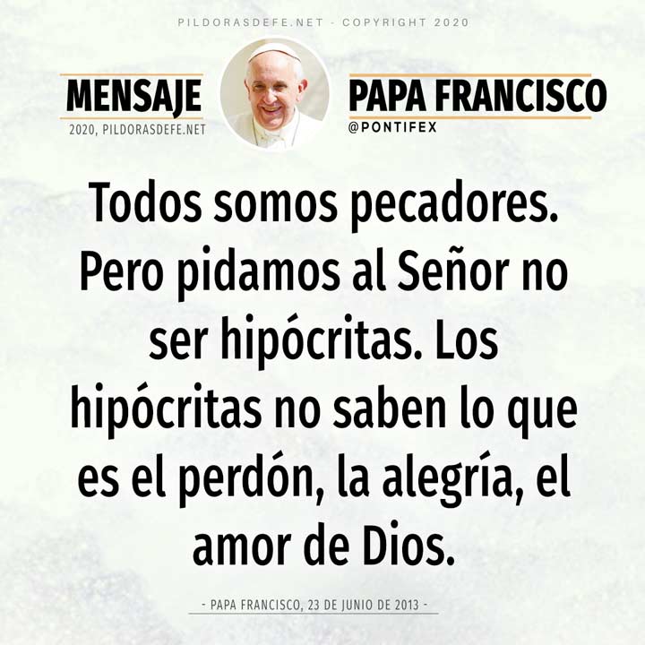 Mensaje de reflexión de hoy día 11 de mayo por el Papa Francisco