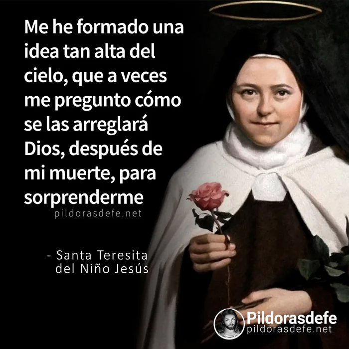 Santa Teresa de Lisieux: Me he formado una idea tan alta del Cielo que no sé cómo hará Dios para sorprenderme