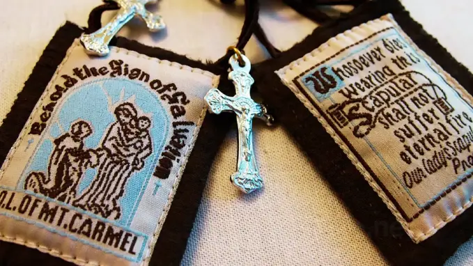 Brown Scapular Our Lady Mount Carmel spiritual protection