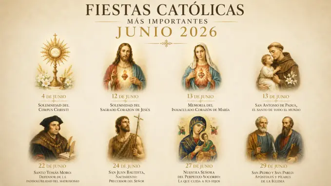 Fiestas celebraciones catolicas junio 