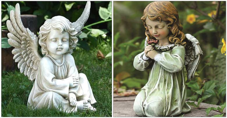 angeles estatuas custodios querubines proteccion