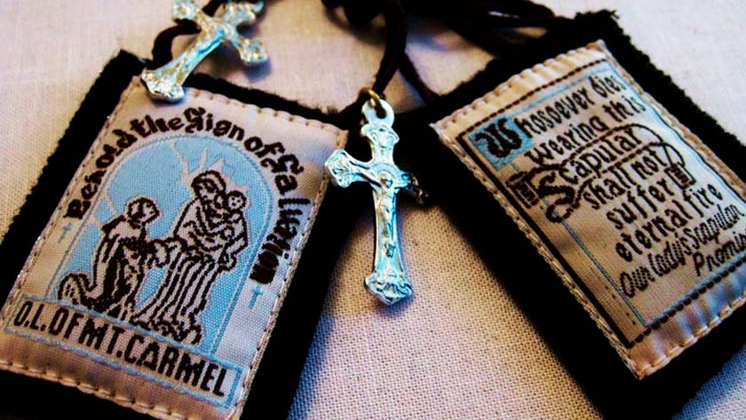 thumbnail image 2 of Escapulario De La Santísima Virgen Del Carmen – Handmade, Adult Size, Mexico 2 of 6