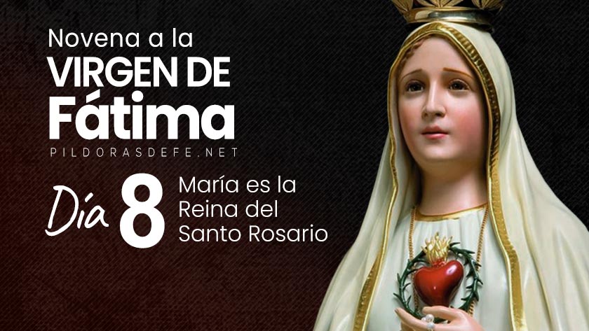 novena virgen de fatima dia  maria es reina del santo rosario