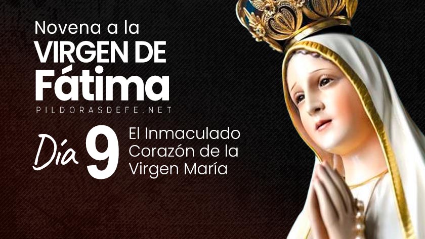 novena virgen de fatima dia  inmaculado corazon de maria