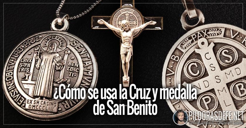 SAN BENITO BENEDICTI SILVER PLATA MEDALLA SAN BENITO EXORCISMO