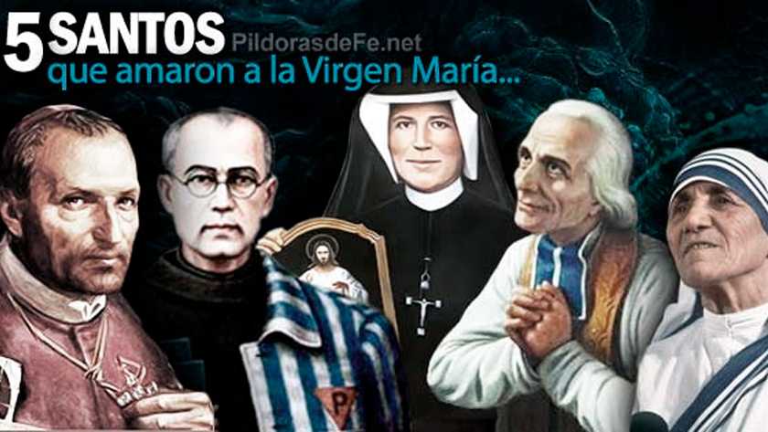 santos que amaron mucho a la santisima virgen maria