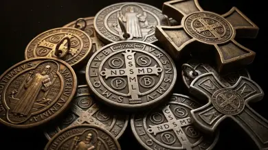 Powerful exorcism blessing St Benedict Medal cross protection guide