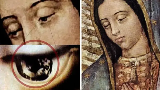 virgen de guadalupe misterio figuras en los ojos nuestra senora emperatriz