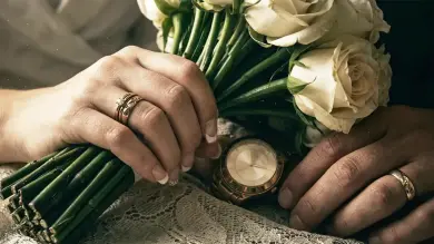 Spiritual protection power wedding rings against temptation