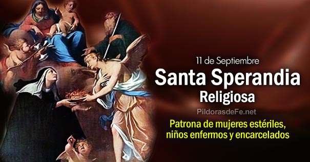   santa sperandia religiosa patrona mujeres esteriles