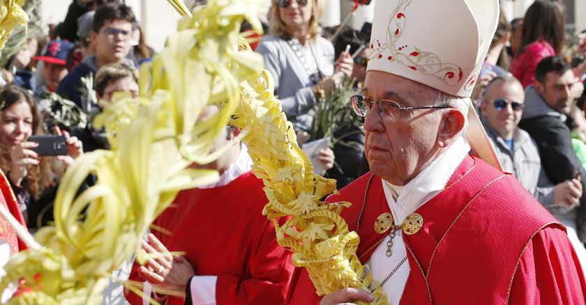 Daily Gospel for april Readings for day palm sunday pope francis