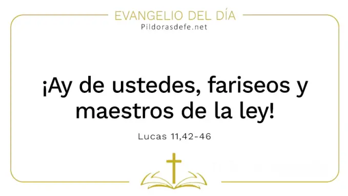 Evangelio del dia Ay de ustedes Fariseos Maestros Lucas    Cita Biblica   
