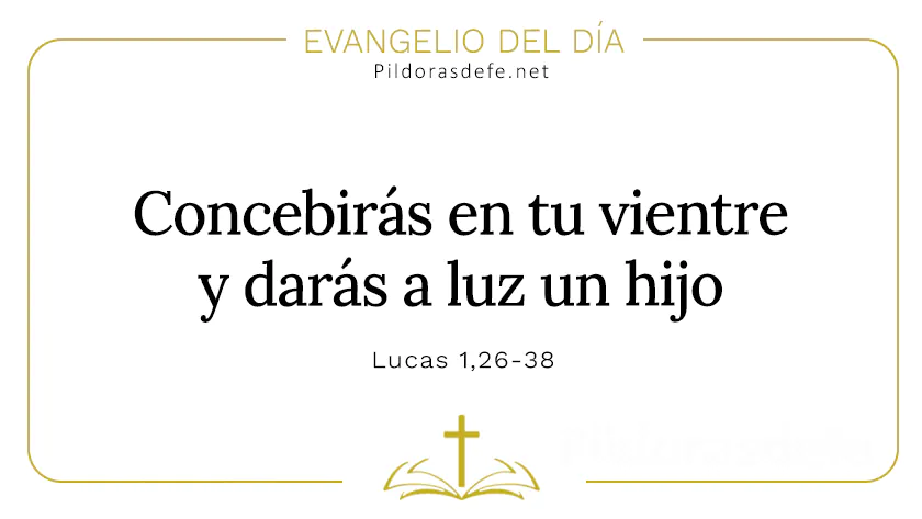 Evangelio del dia Concebiras daras luz a un hijo Lucas    Cita Biblica   webp