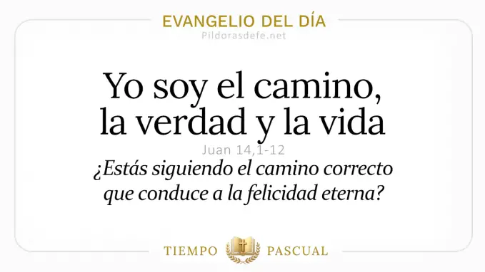 Evangelio del dia Domingo Juan    Yo soy el camino  mayo 