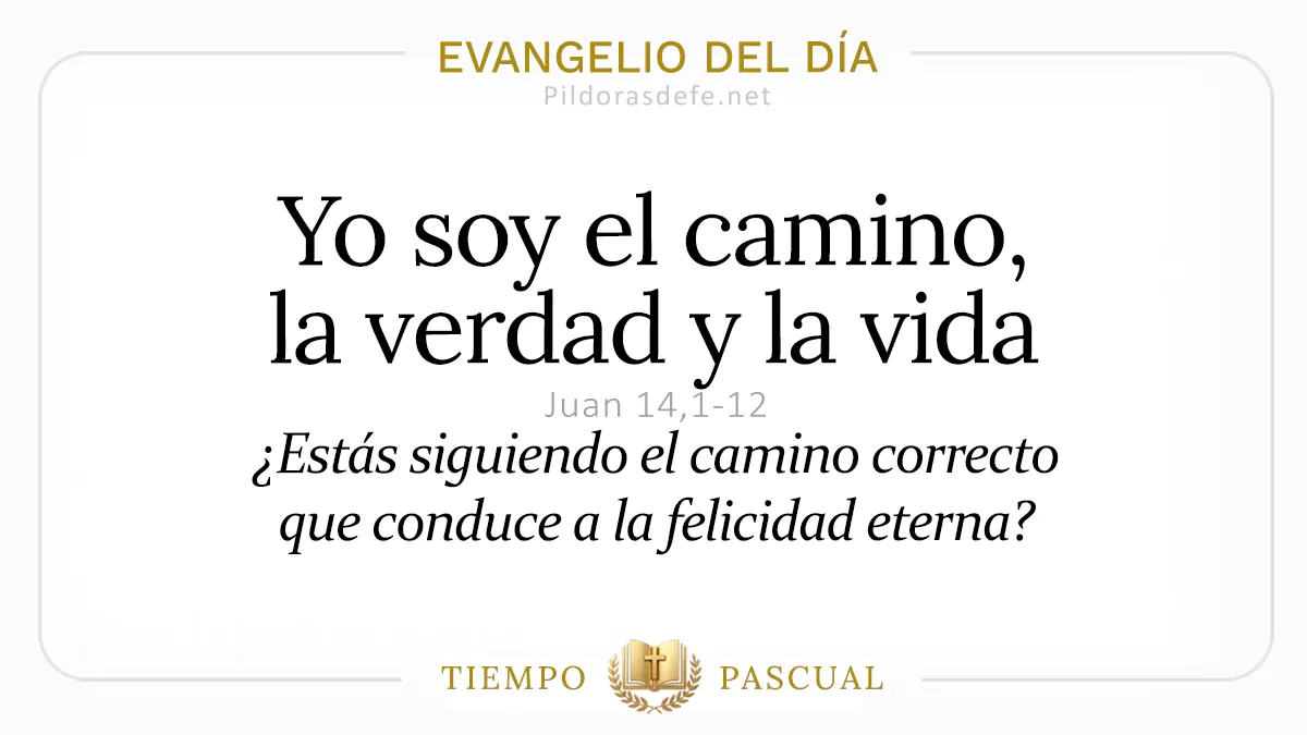 Evangelio del dia Domingo Juan    Yo soy el camino  mayo webp