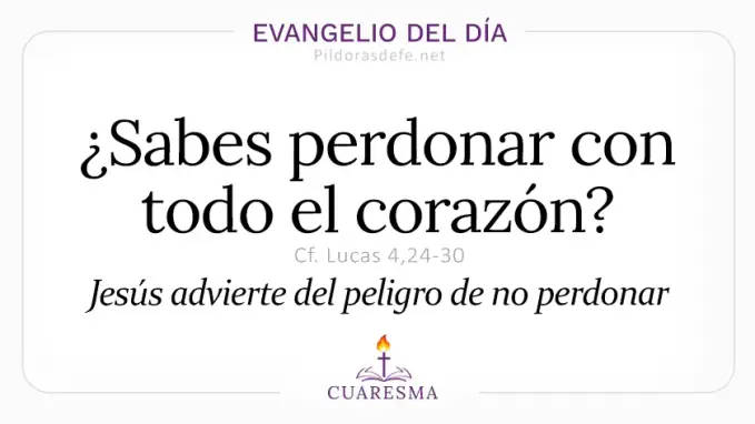 Evangelio del dia Evangelio del dia martes Mateo    Sabes perdonar con todo el corazon  Mar 
