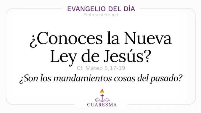 Evangelio del dia Evangelio del dia miercoles Mateo    no he venido a abolir la Ley Jesus  Mar 